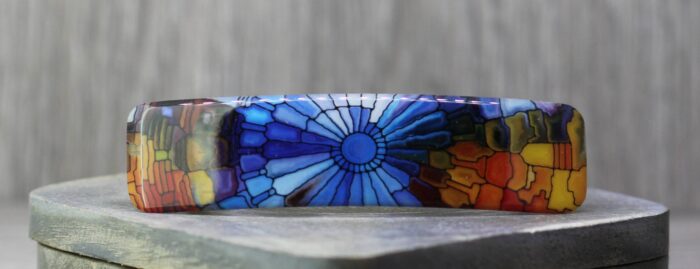 Stained Glass Hair Slide