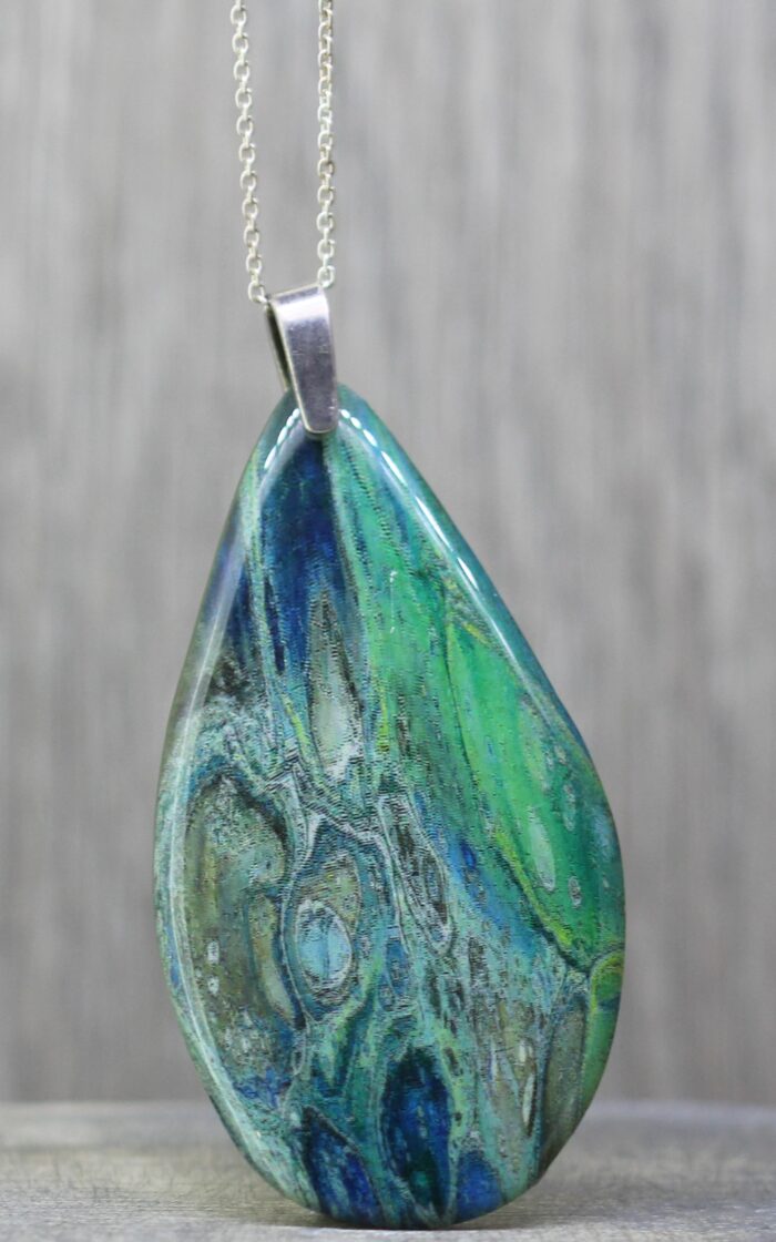 Silent Sage Resin Pendant