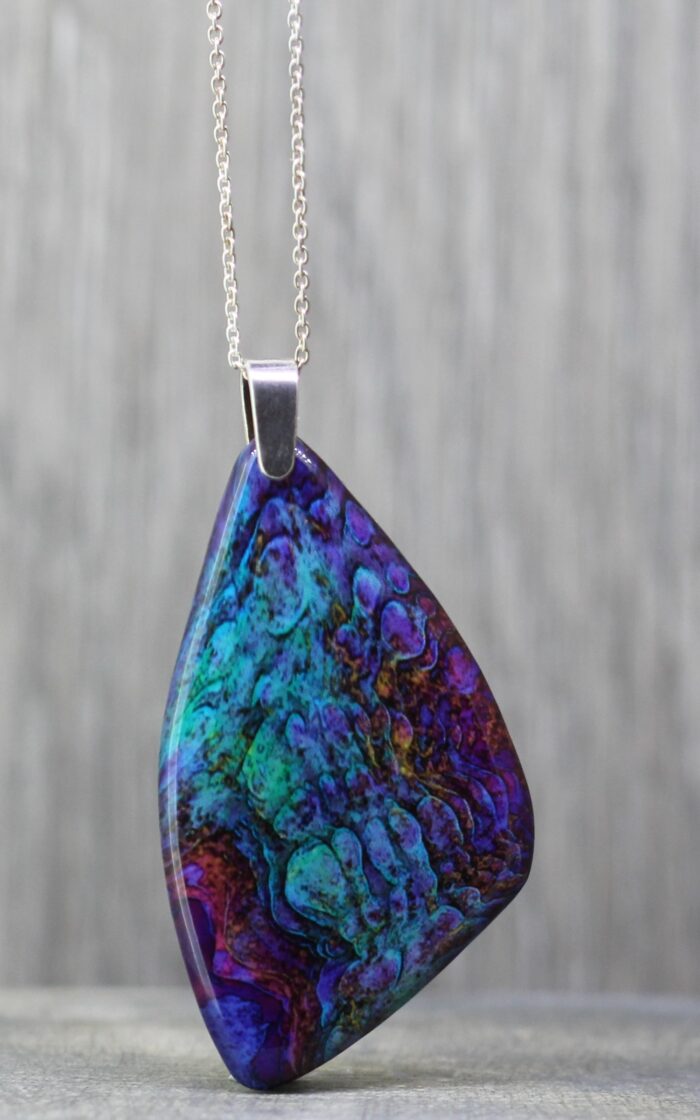 Purple Reef Resin Pendant