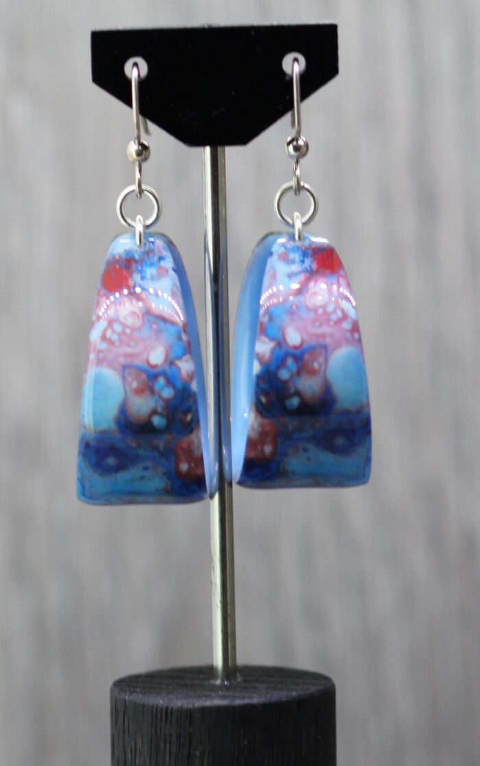 Asteroid Belt Resin Earrings