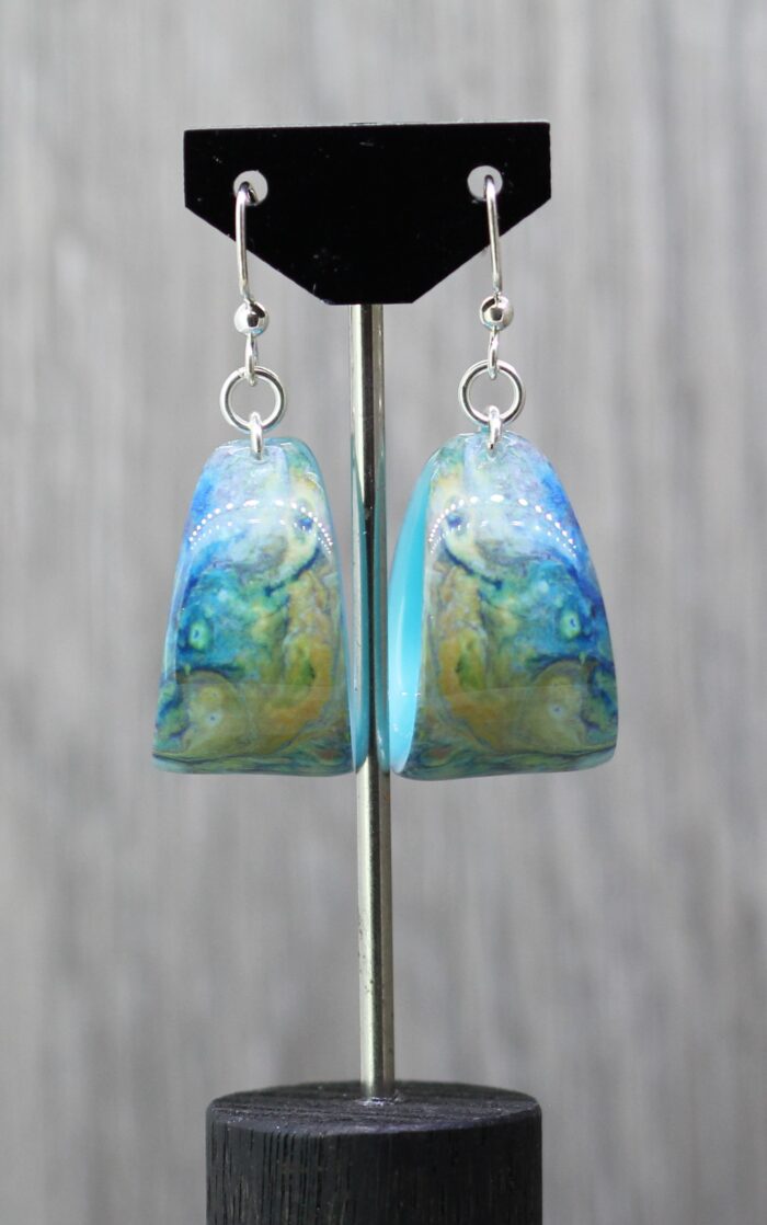 Hidden Reef Resin Earrings