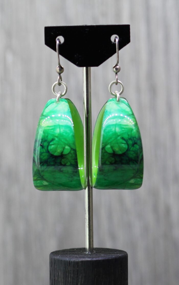 Rainforest Resin Earrings