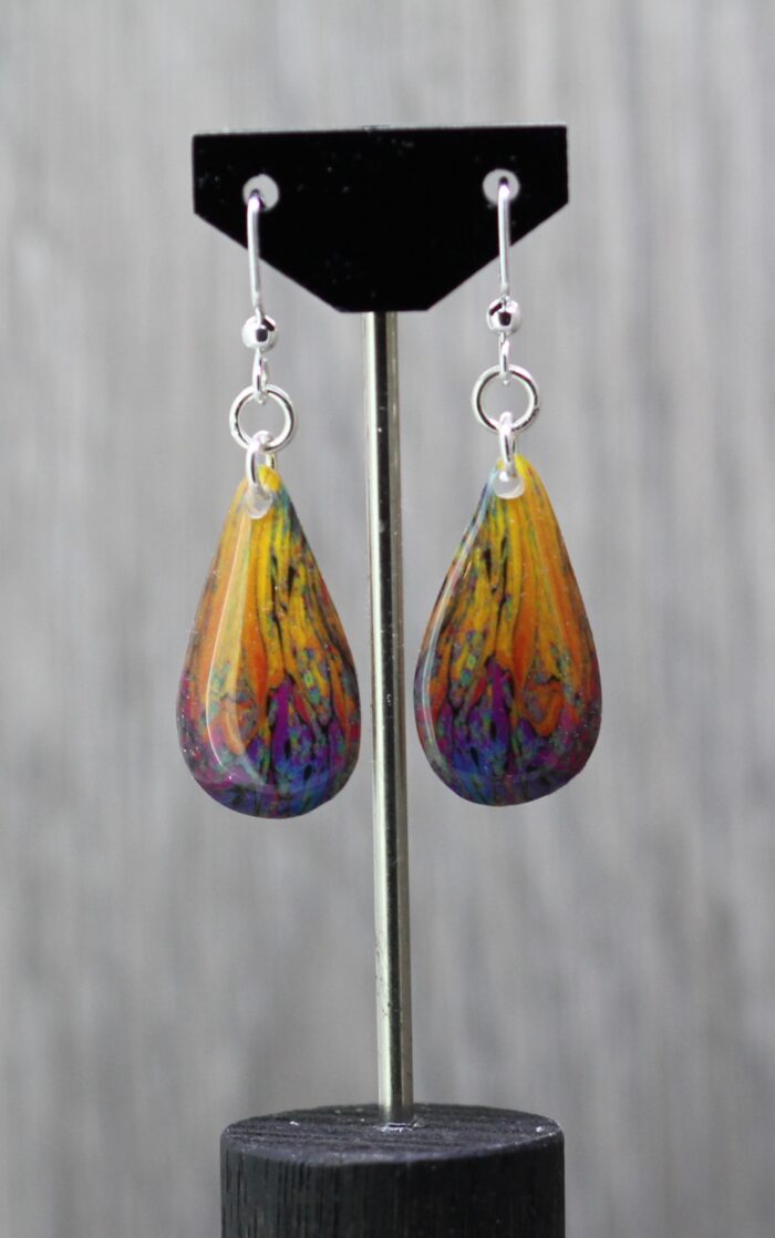 Phoenix Resin Earrings