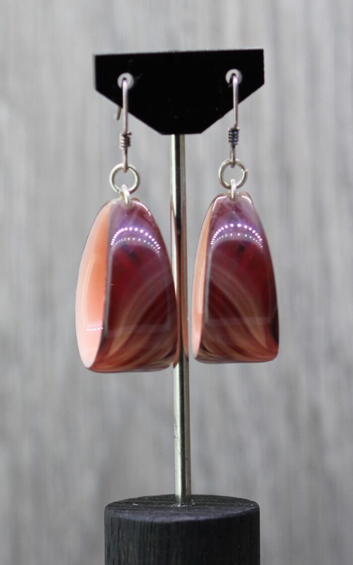 Red Sable Resin Earrings