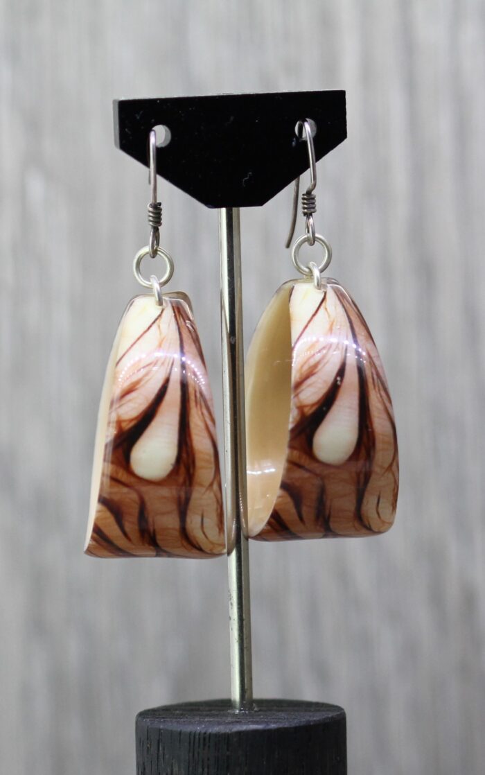 Iron Stone Resin Earrings