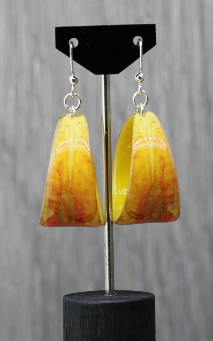 Abstract Petals Resin Earrings