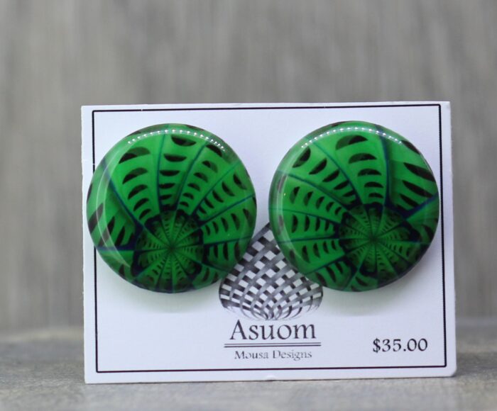 Green with Envy Resin Studs