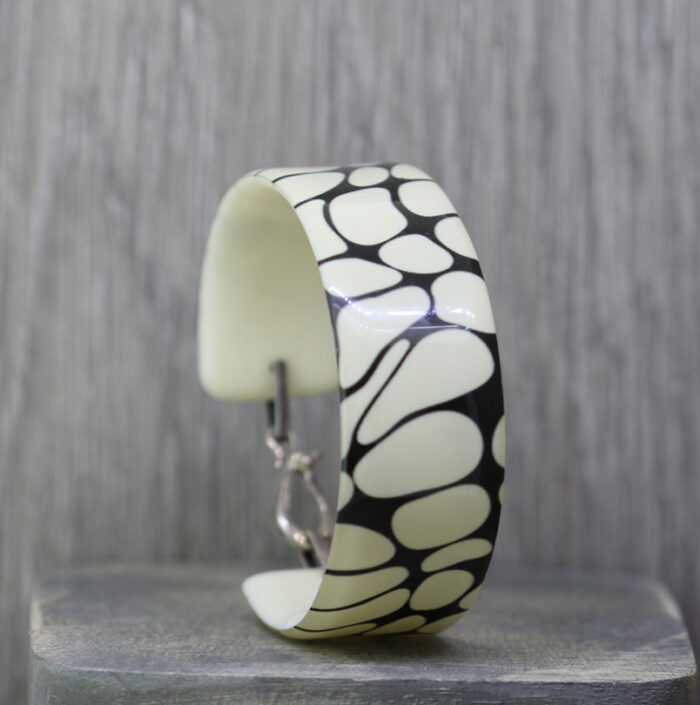 Black Prehistoric Resin Bangle