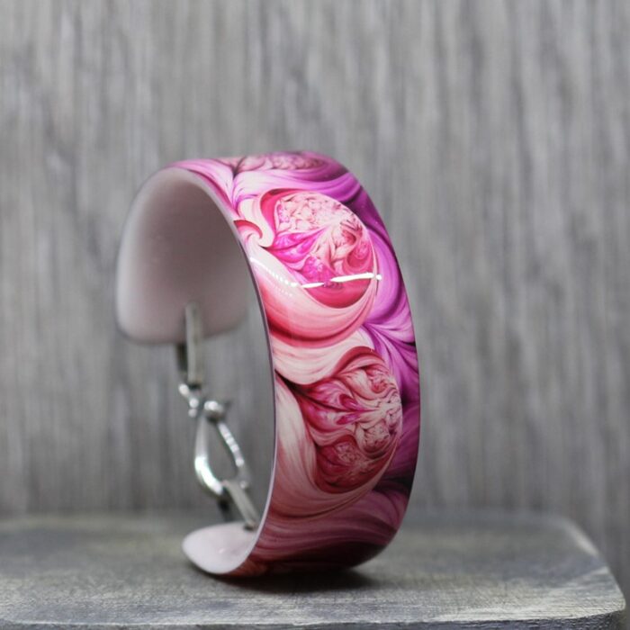 Peony Resin Bangle