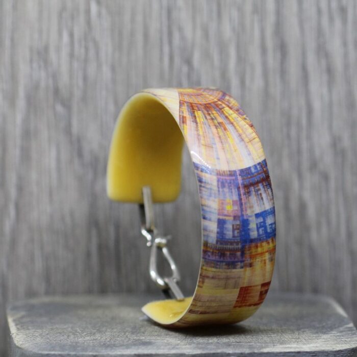 Cosmic Sunburst Resin Bangle