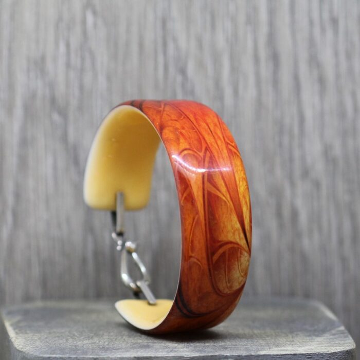 Clockwork Orange Resin Bangle