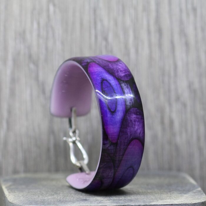 Purple Magic Resin Bangle