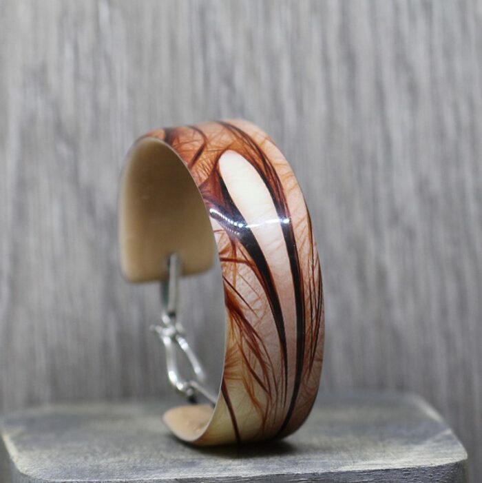 Iron Stone Resin Bangle