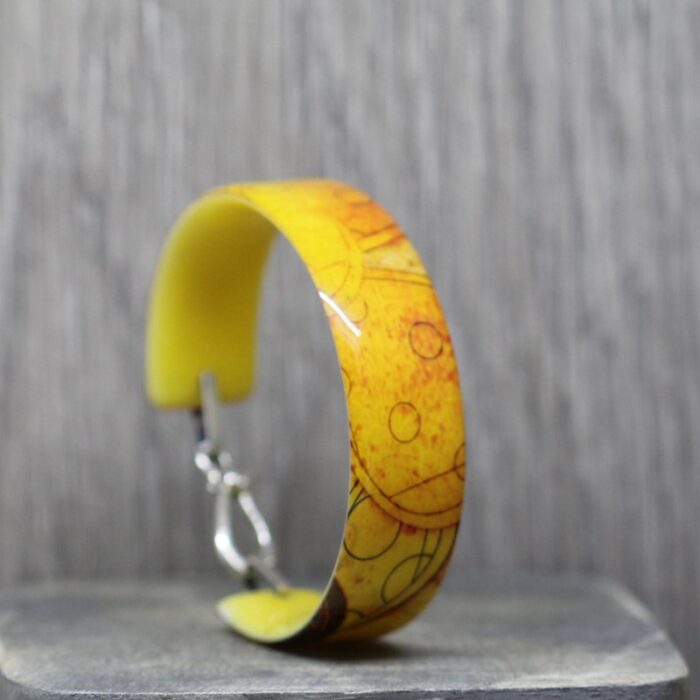 Abstract Petals Resin Bangle