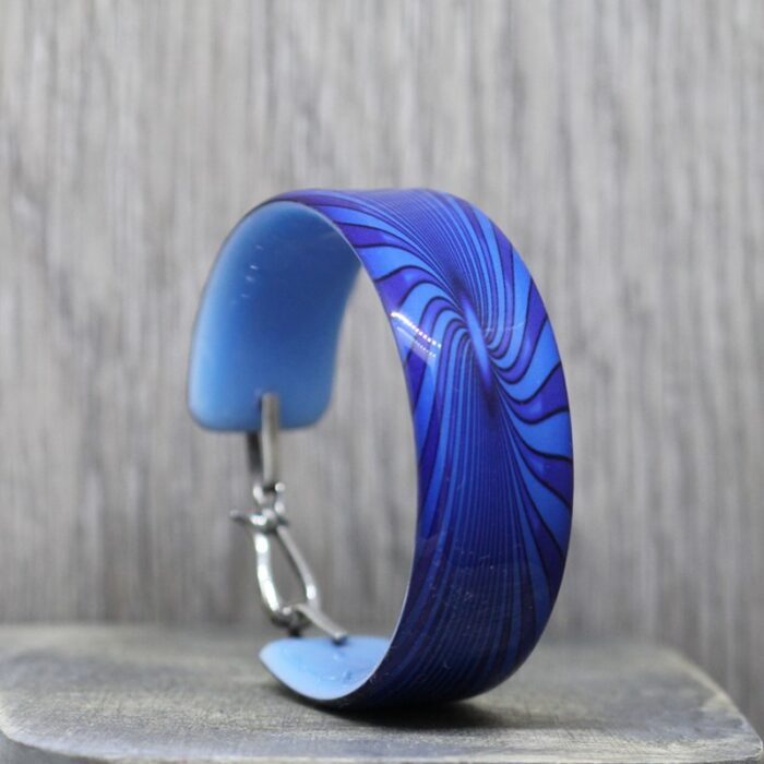 Blue Illusion Resin Bangle