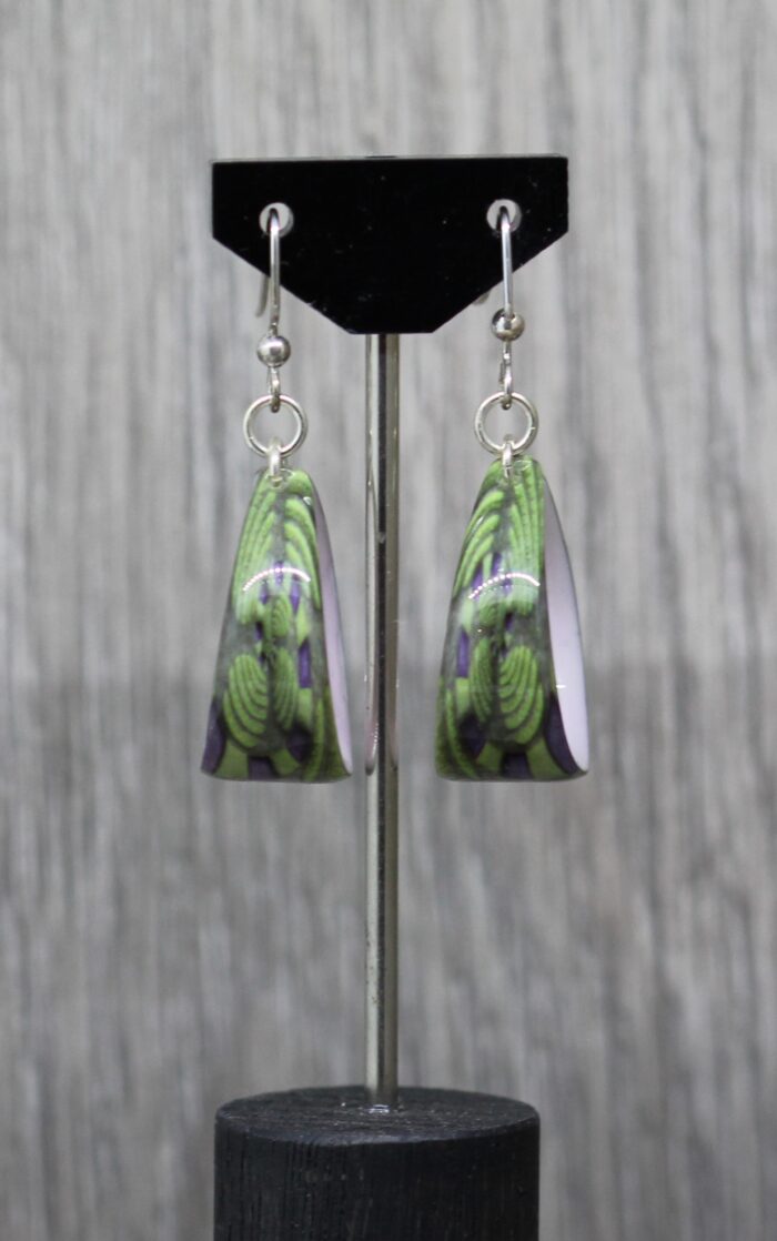 Mad Hatter Resin Earrings