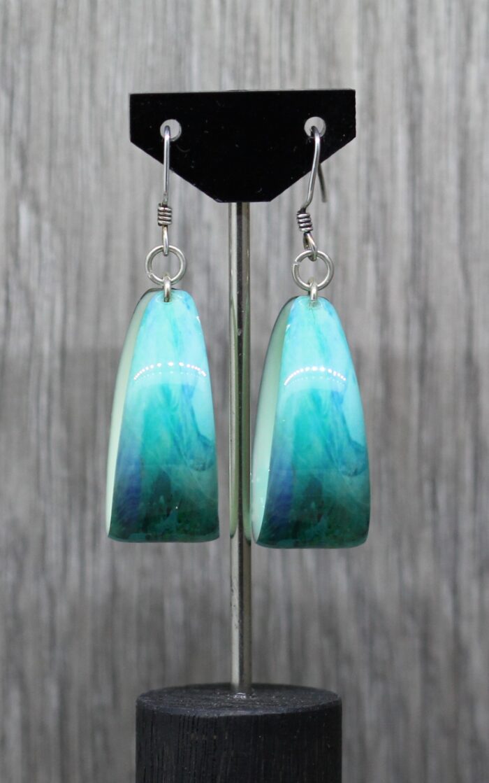 Tsunami Resin Earrings