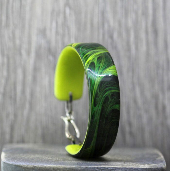 Green Space Resin Bangle