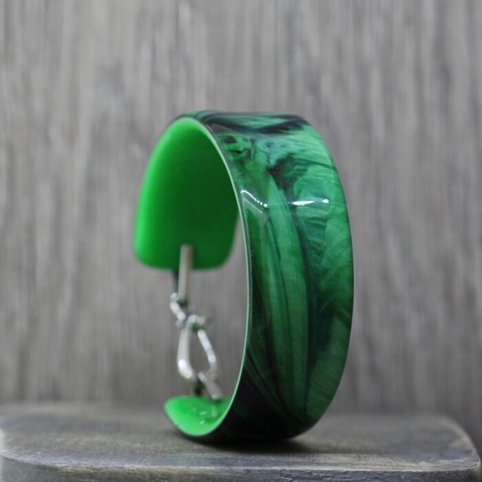 Leafy Greens Resin Bangle