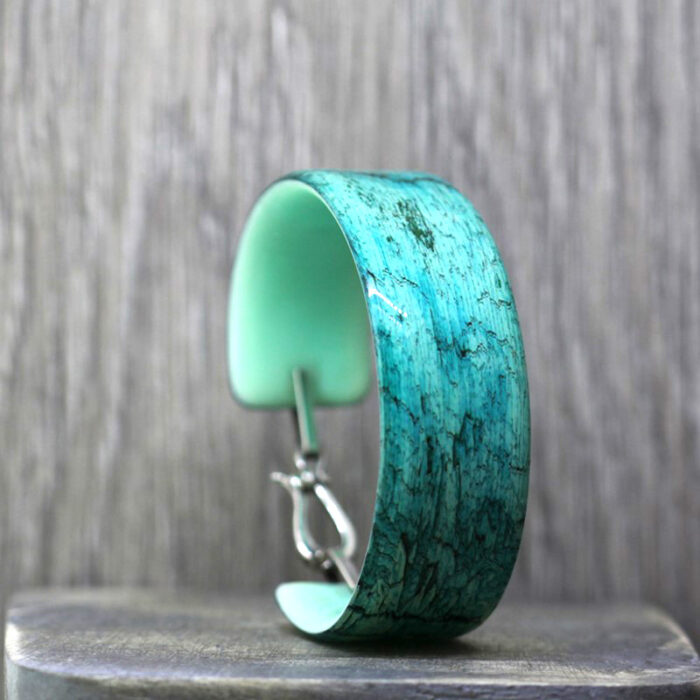 Driftwood Patina Resin Bangle