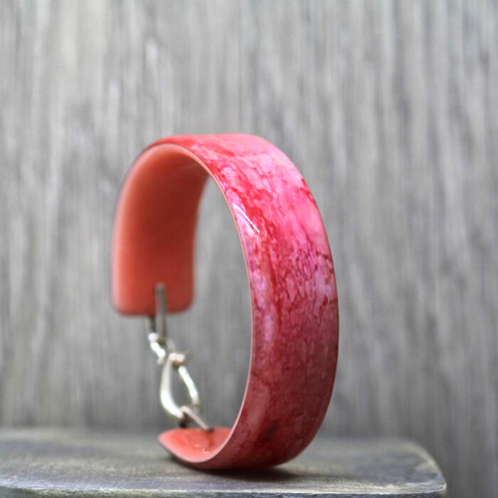 Coral Inspiration Resin Bangle