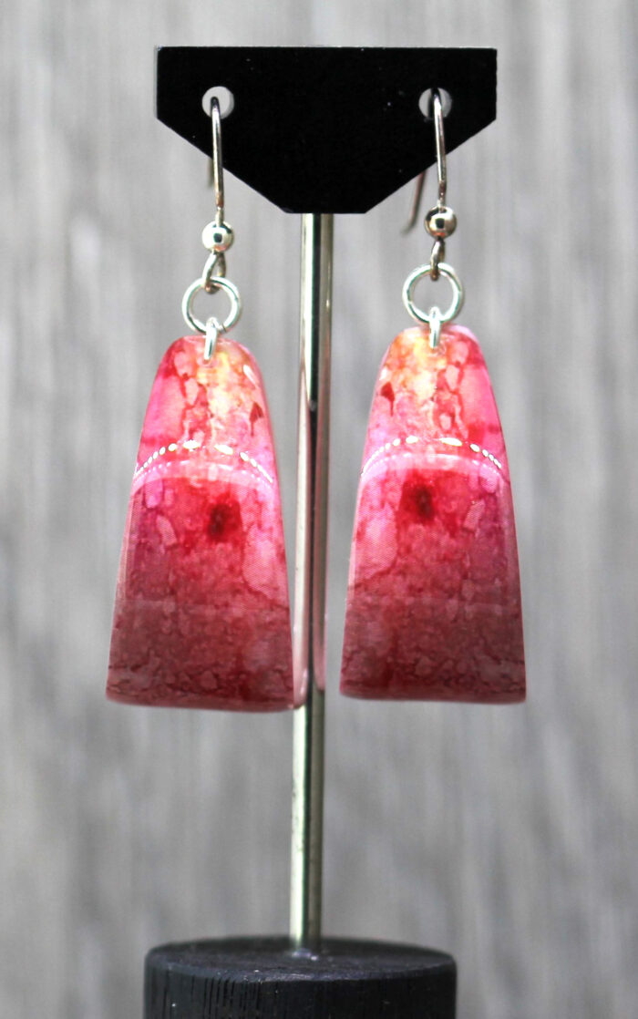 Coral Inspiration Resin Earrings