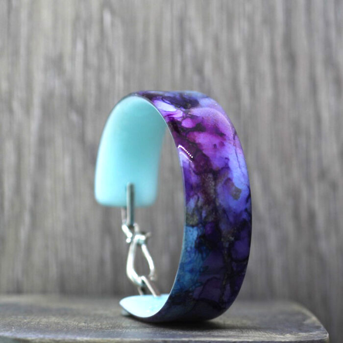 Amethyst Dream Resin Bangle