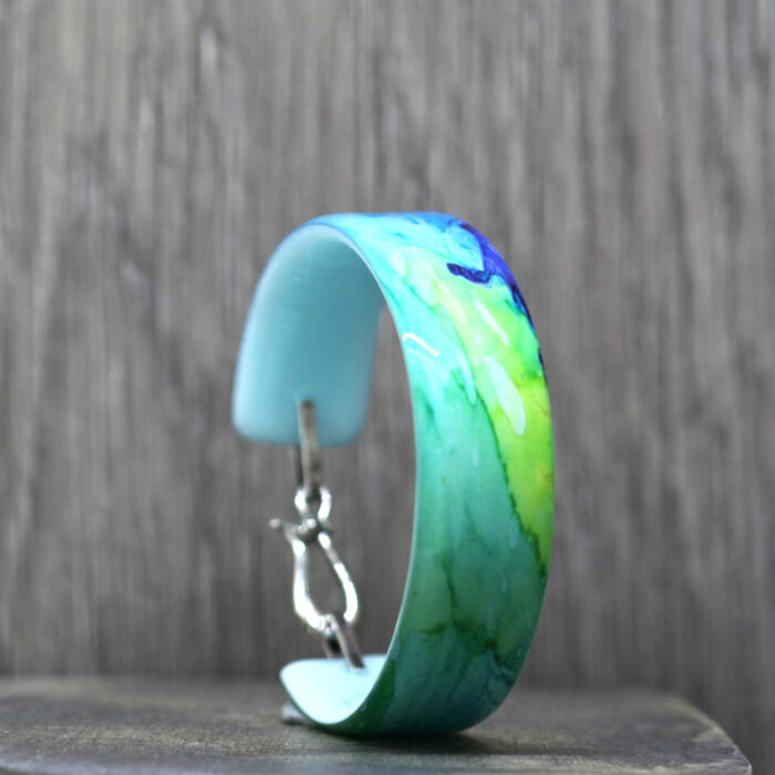 Ink Scribbles Resin Bangle