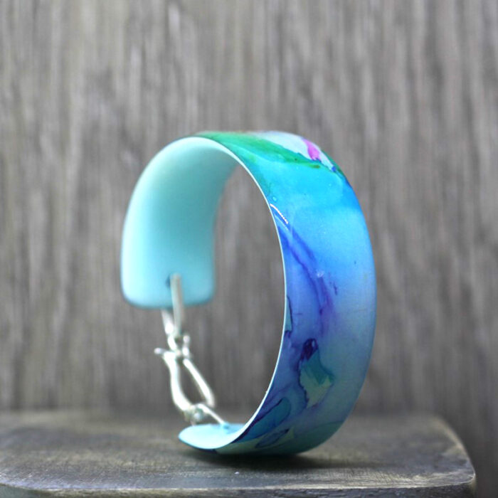 Ink Doodle Resin Bangle