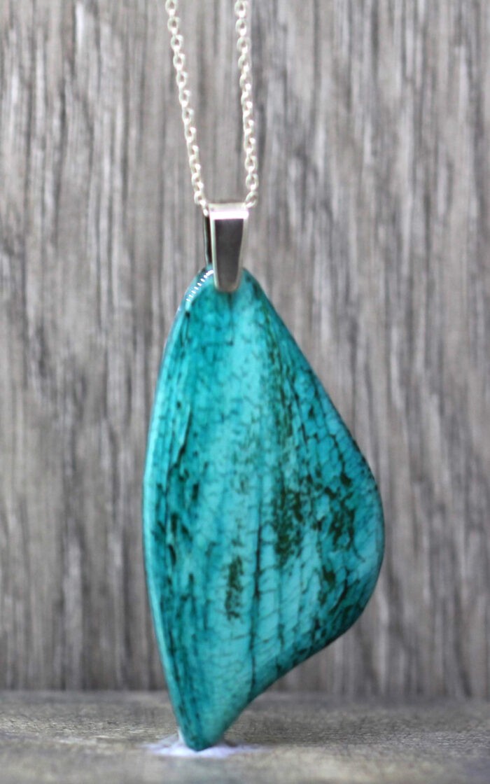 Driftwood Patina Resin Pendant