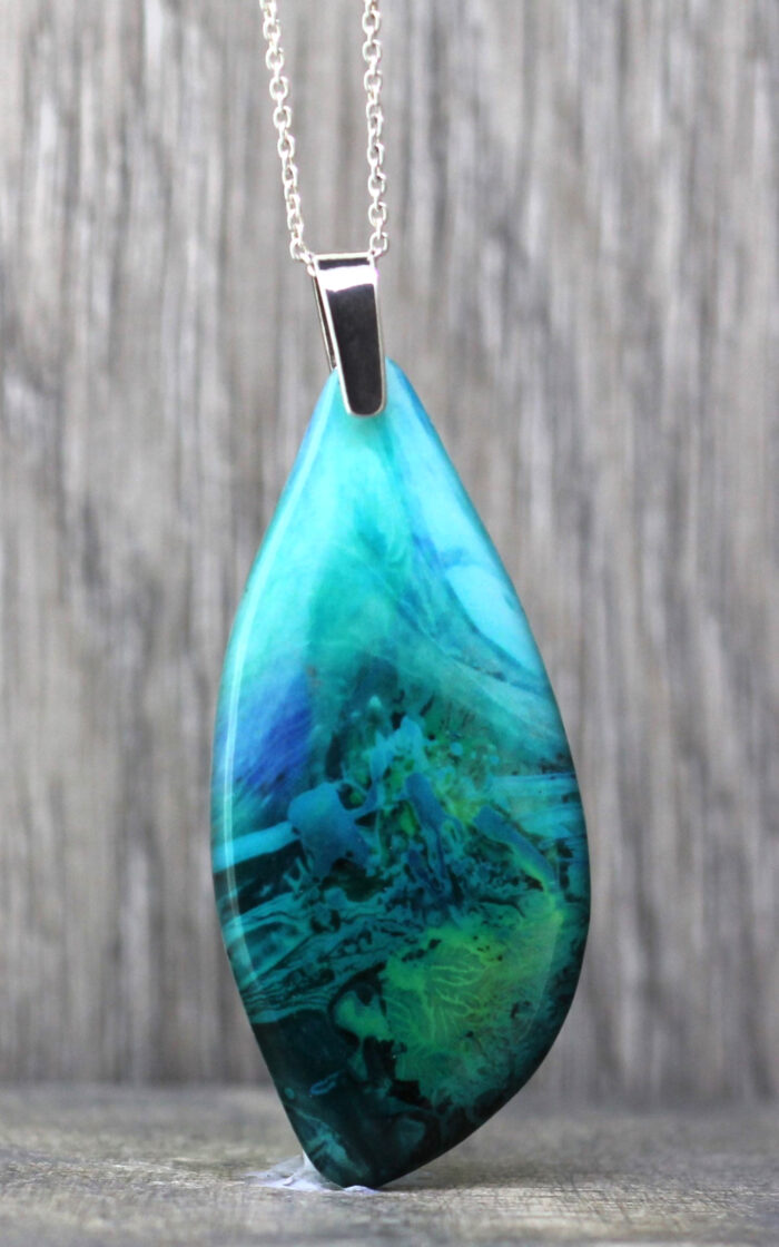 Tsunami Resin Pendant