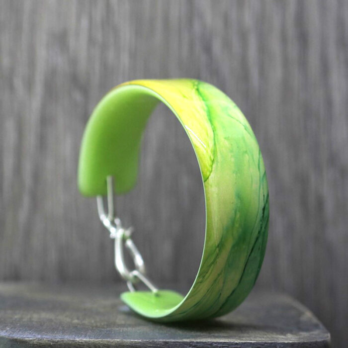 Chartreuse Resin Bangle