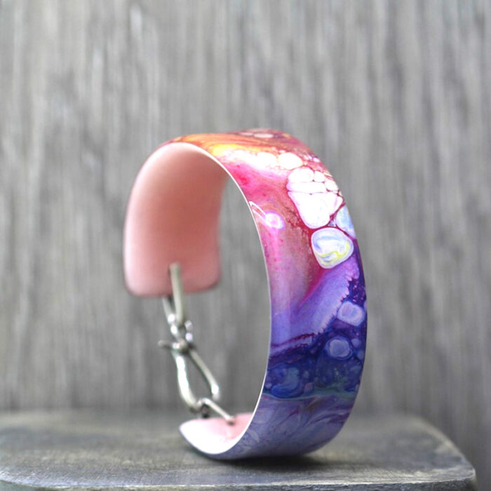 Rainbow Cells Resin Bangle