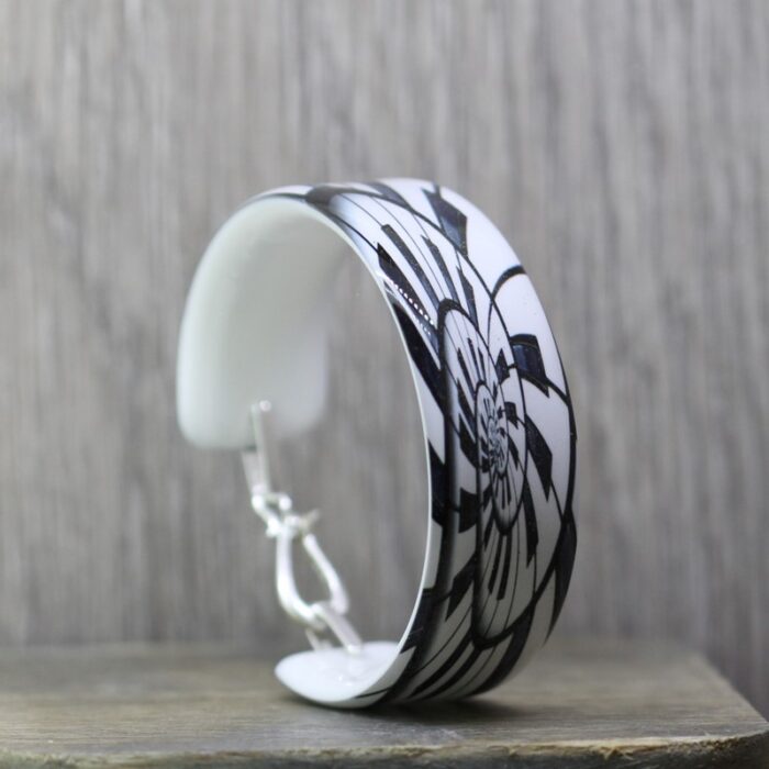 Piano Keys Resin Bangle