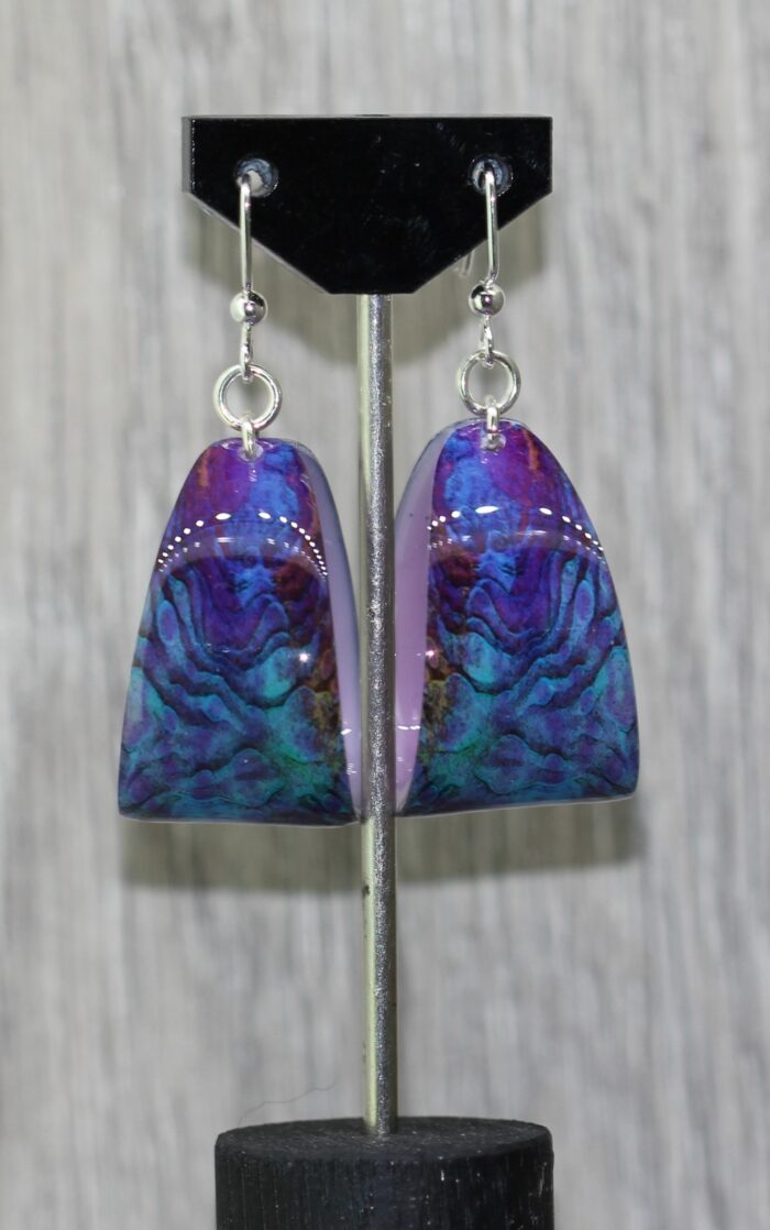 Rainbow Challice Resin Earrings