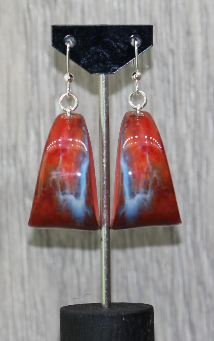 Lava Flow Resin Earrings