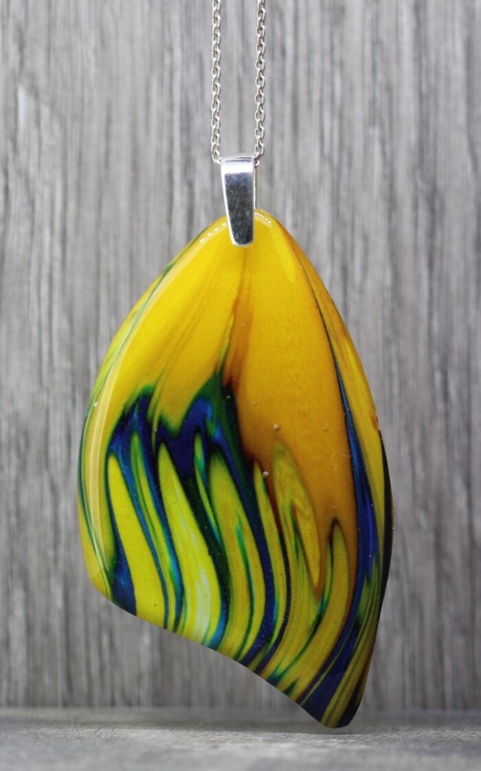 Yellow Fin Resin Pendant