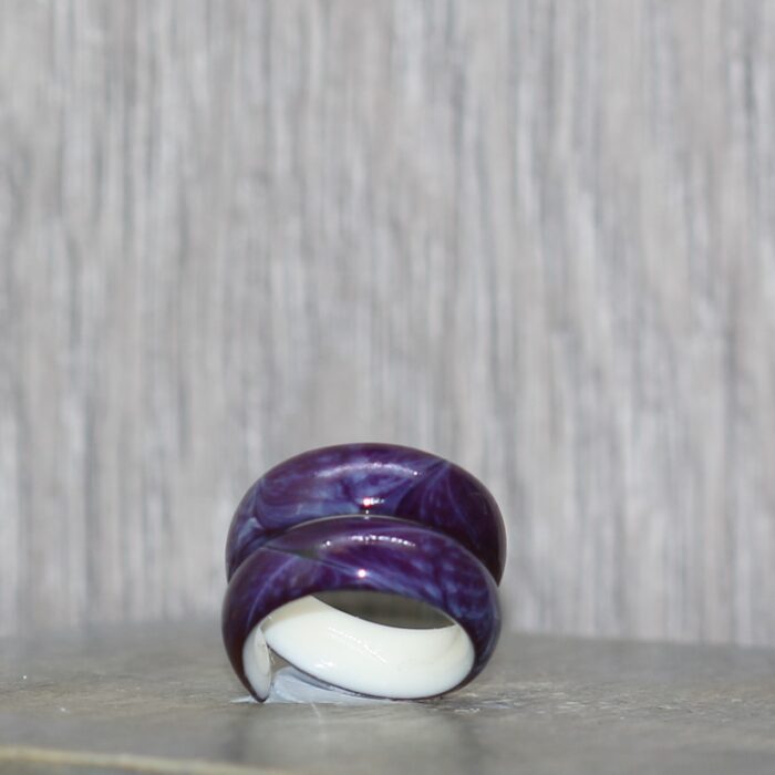 Resin Ring Purple Cobweb