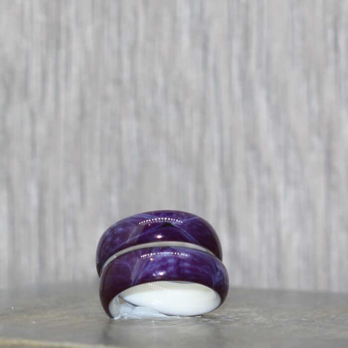 Resin Ring Purple Cobweb