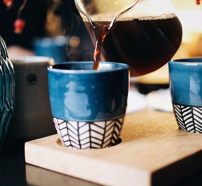 Coffee in ceramic mug